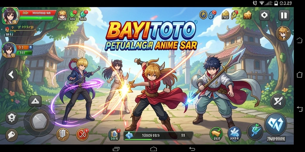 Tampilan aksi seru dalam permainan BAYITOTO yang penuh warna.