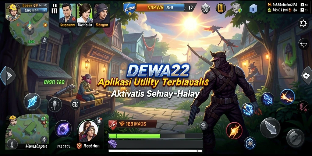 Tampilan antarmuka DEWA22 menampilkan berbagai alat utility yang memudahkan pengguna.