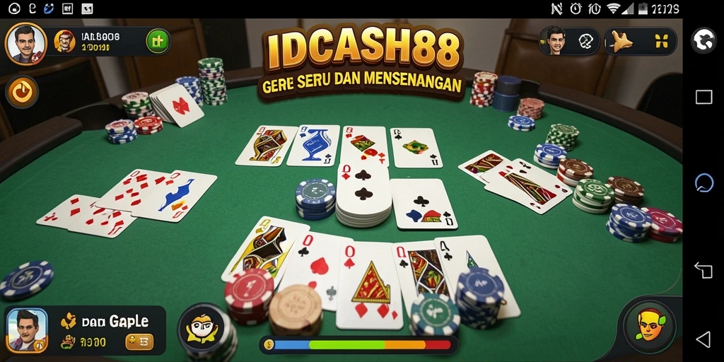 Tampilan menarik saat bermain Gaple di IDCASH88.