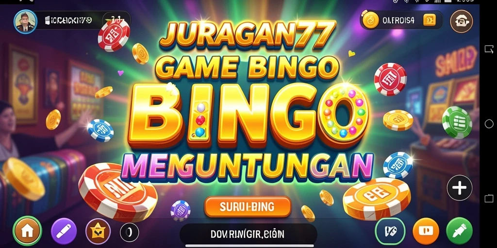 Tampilan utama gameplay Bingo JURAGAN77 yang menarik.