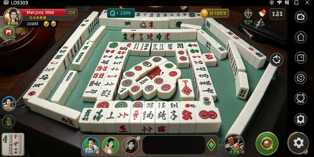 Tampilan screenshot gameplay Mahjong yang menegangkan dan penuh strategi.
