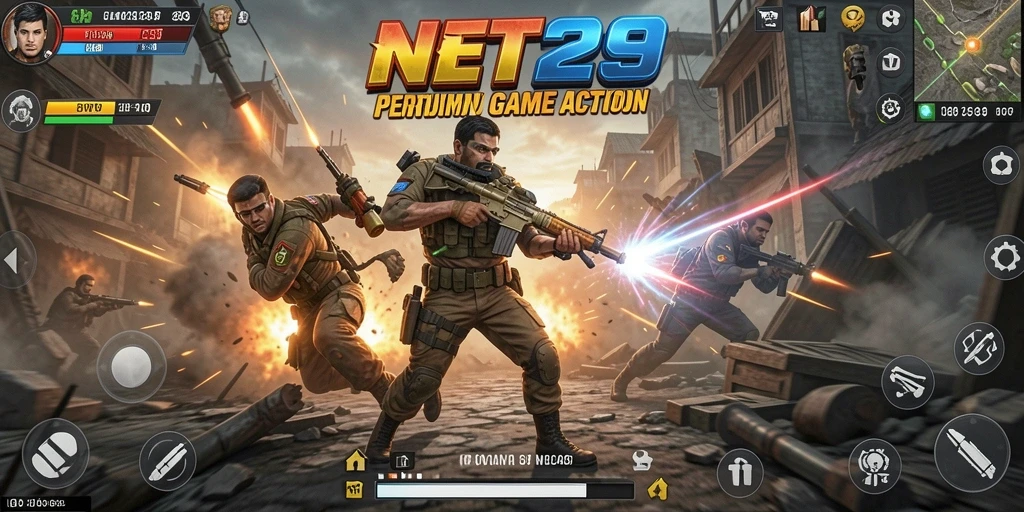 Tampilan gameplay seru dan mendebarkan di NET29.