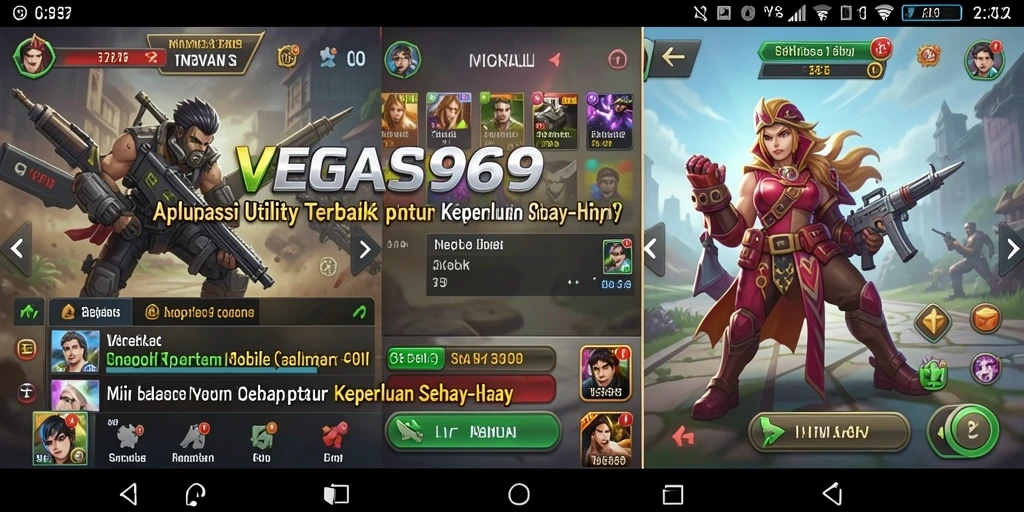 Tampilan antarmuka utama aplikasi Utility VEGAS969 yang menarik dan fungsional.
