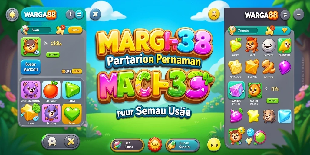 Tampilan gameplay <strong>WARGA88</strong> yang seru dan warna-warni.